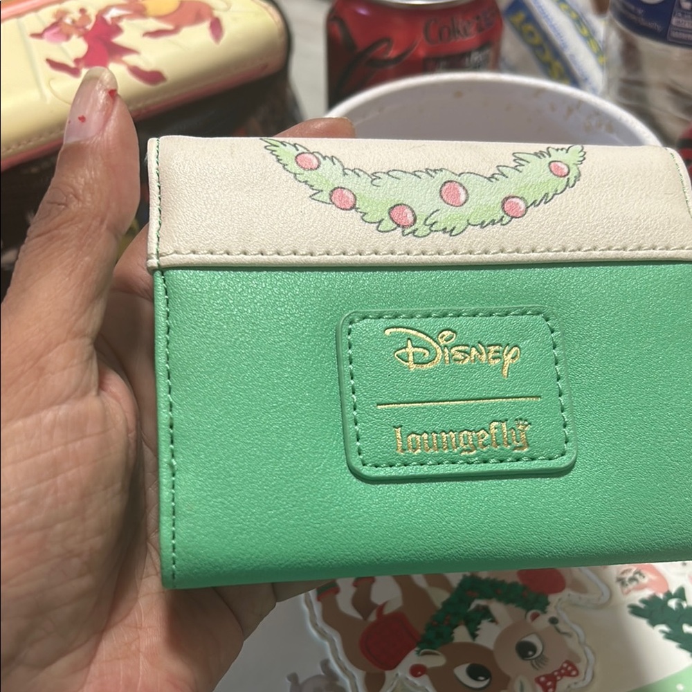 Disney Loungefly Green Wallet
